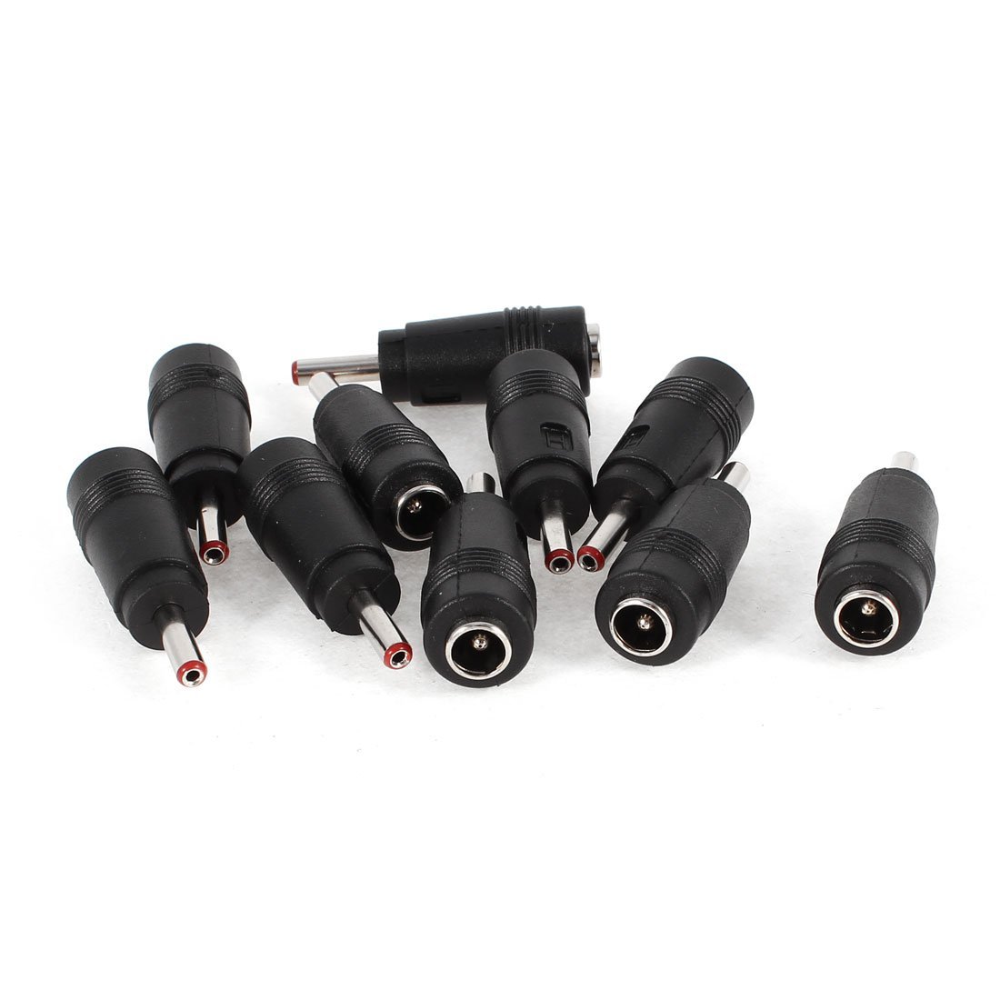 10 Adattatori Jack DC Da Maschio 5,5x2,1mm A Femmina 3,5x1,35mm - Connettori Alimentazione