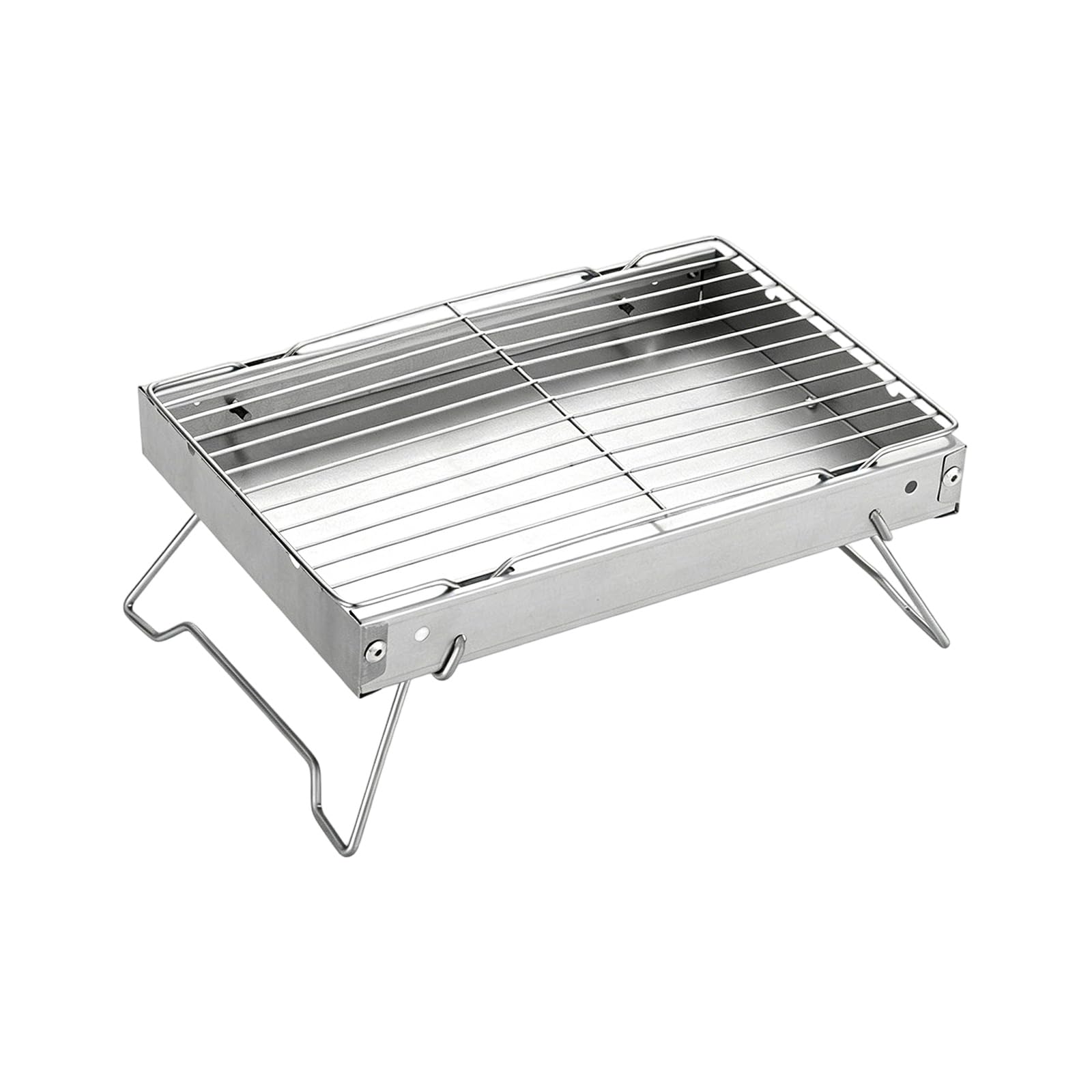 Oxxggkao Space Saving Iron Camp Grills with Nonslip Base for Stable Outdoor Cooking Easy to Carry Cookware for Beach Picnics Use Folding Barbecue Barbecue