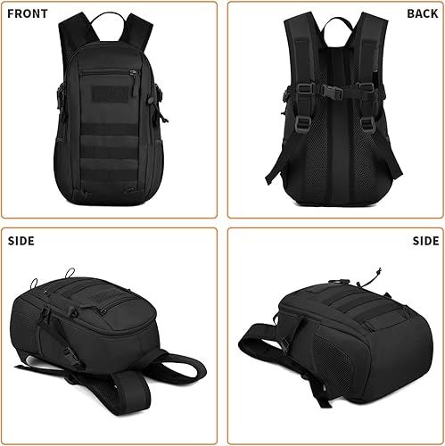 Miniatura 3 de Huntvp - Mochila militar de 10 L con mochila Molle para caza camping senderismo viaje