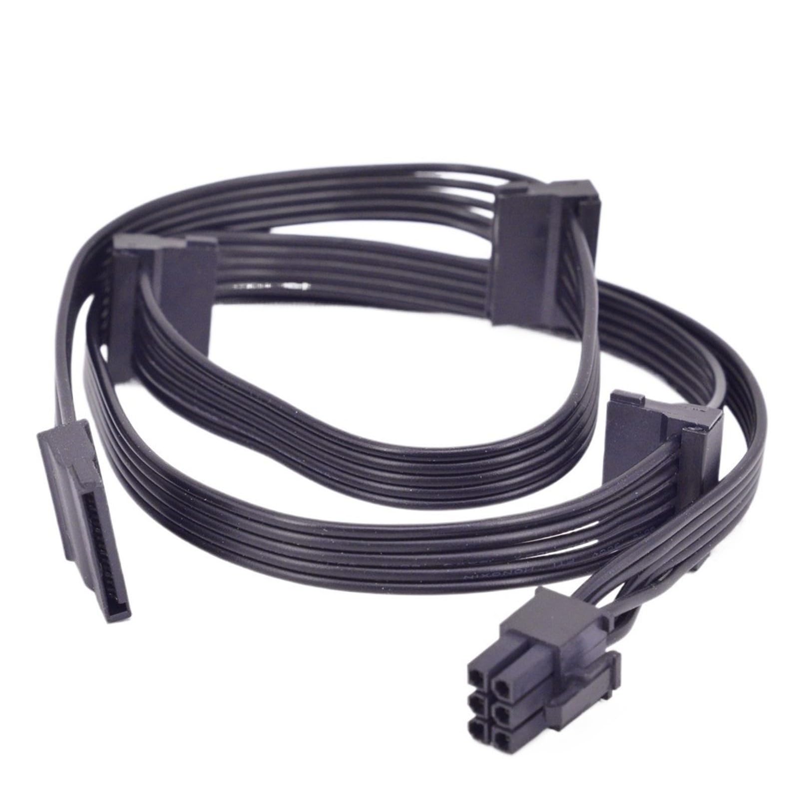 Generico Cavo splitter SATA da 1 a 4 a 6 pin e 15(6pin to 2 SATA)