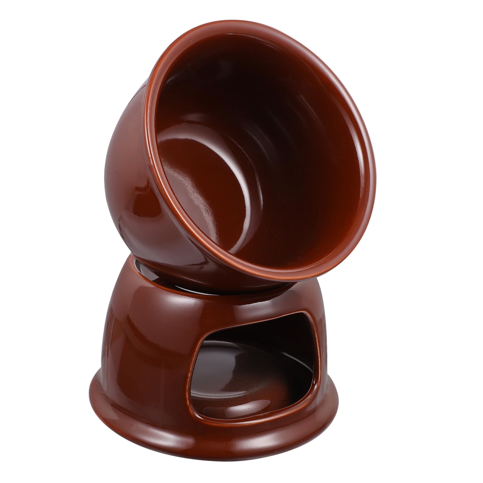 PRETYZOOM White Chocolate Melting Wafers Melting Chocolate Candy Melts Cheese Fondue Set Fondue Candle Butter Warmer