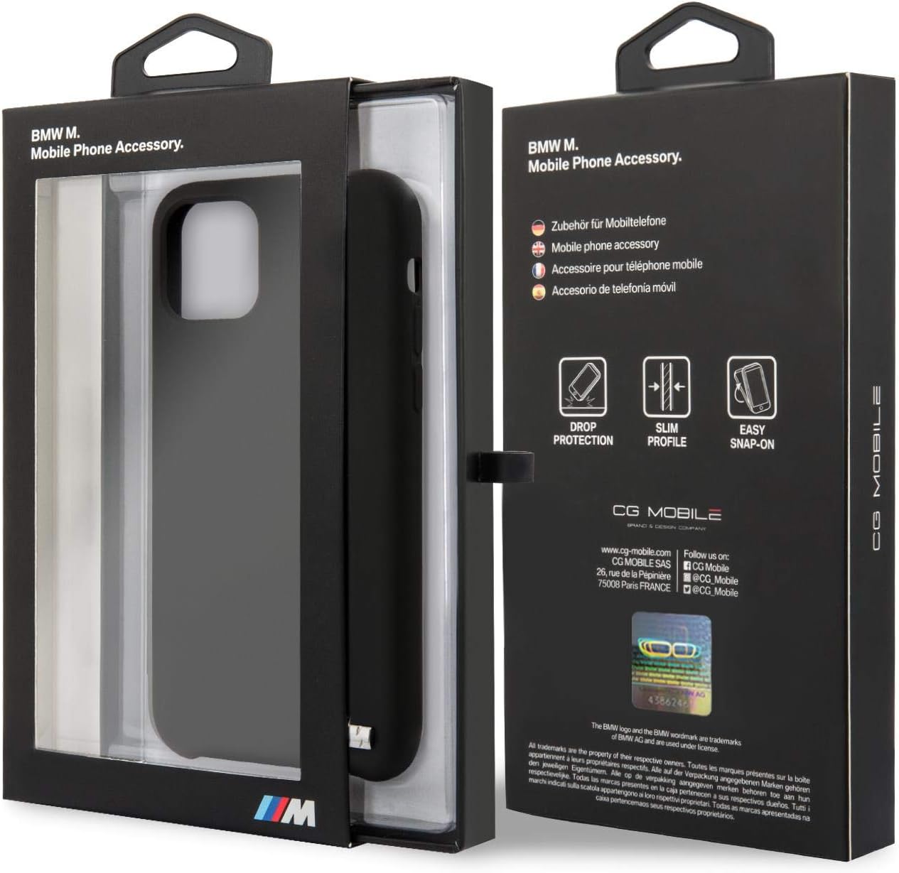 Frее Shірріng 🛒 BMW Silicone Case for iPhone 11 Soft Microfiber Interior Cell Phone Cover Hard Case Black Shock Absorption Drop Protection Case Officially Licensed