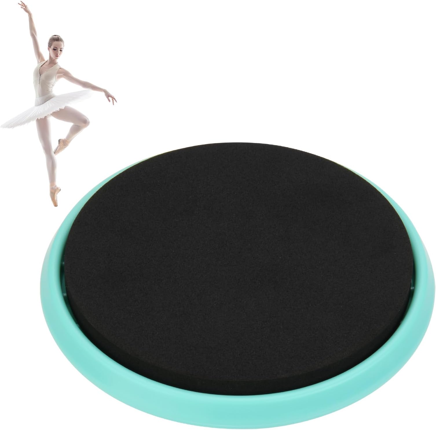 Round Ballet Turning Board Disc for Improve Pirouette Balance and Turns, Ballet Dance Figure Skating Spinner and Turning Training Board Equipment for Dancer, Ice Skater, Gymnast and Cheerleader