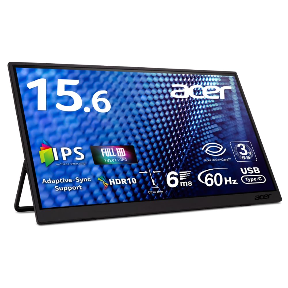 Amazon.co.jp: Acer モバイルモニター 15.6インチ フルHD IPS 非光沢