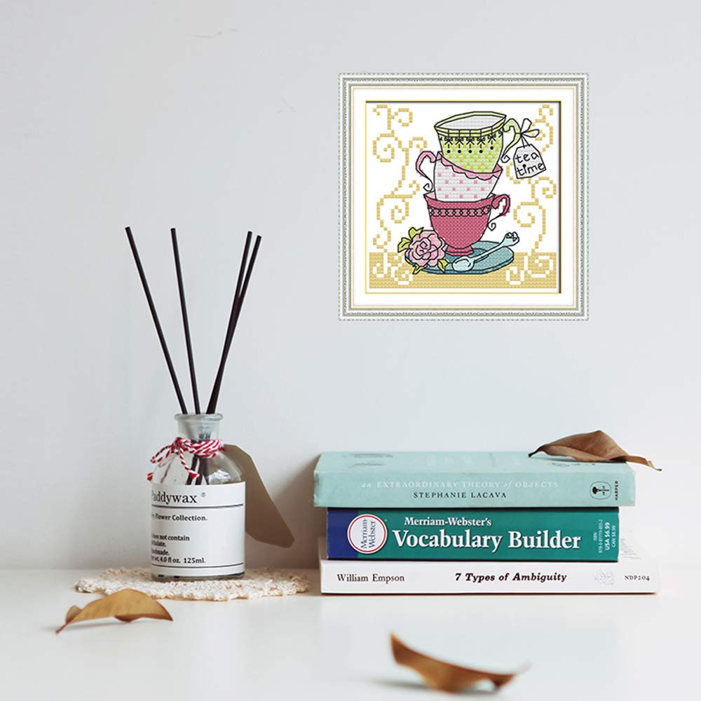 Cross Embroidery Kit 14ct Printed Fabric 54x33cm DIY Embroidery Simple Entrance Kit Pre - Image 2