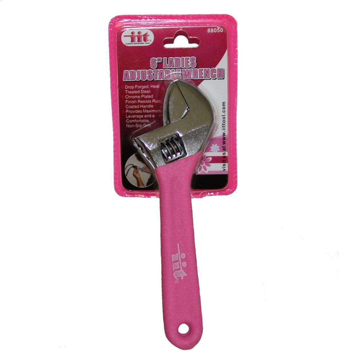 IIT 88050 Ladies Pink 6-Inch Adjustable Wrench