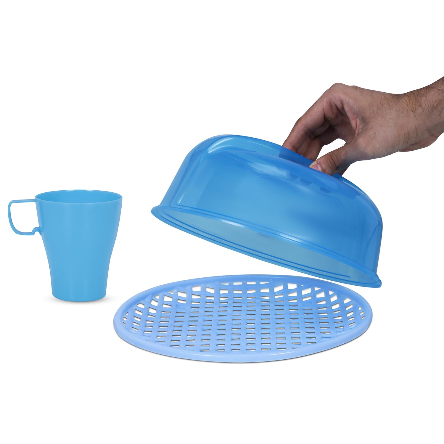 Microwave Food Cover with Easy Grip Handle -6 Microwave Food Cover with Easy Grip Handle -6