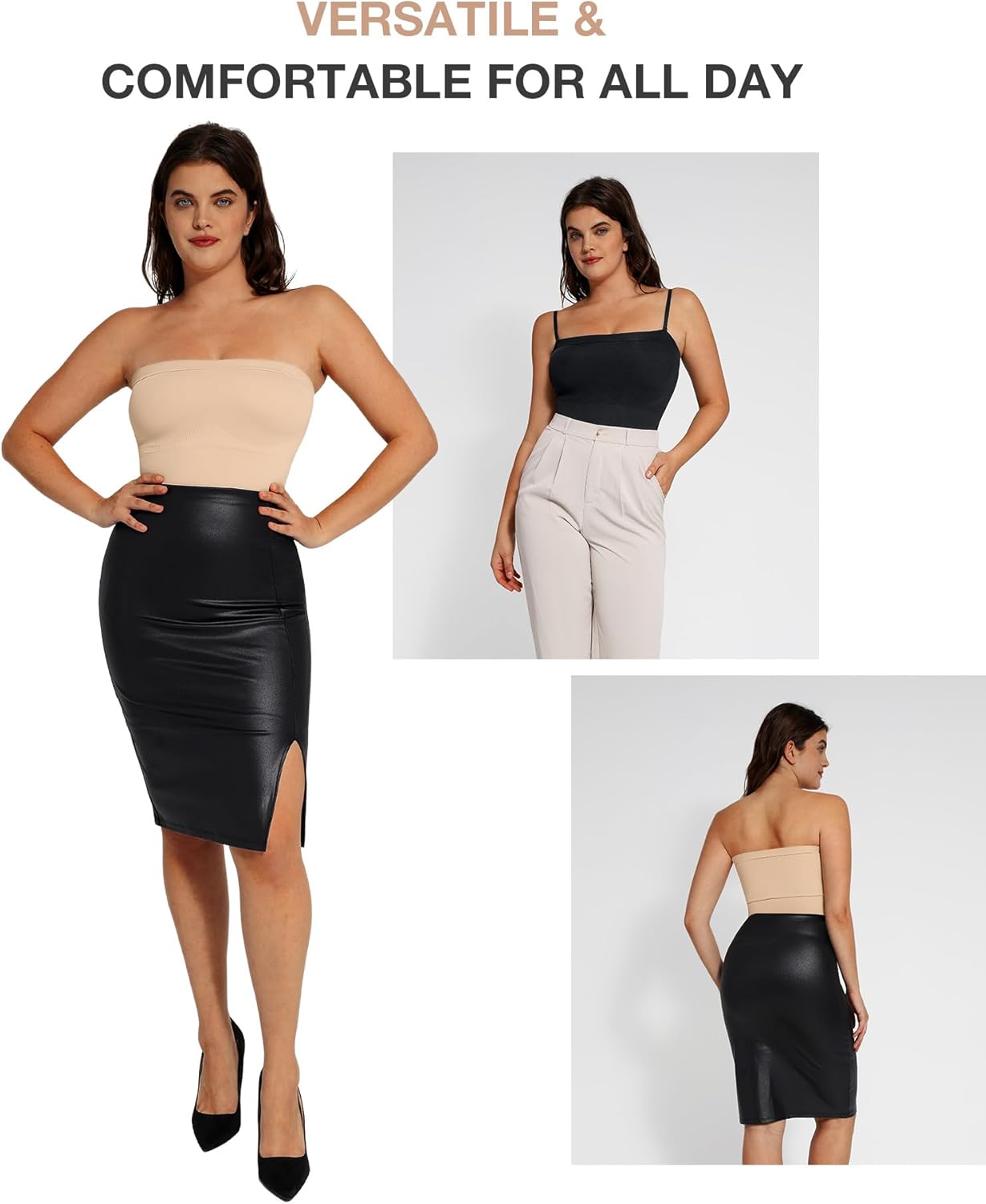 Lover-Beauty Shapewear Tummy Control Strapless Bodysuit for Women Seamless Thong Body Shaper Waist Trainer - Image 2