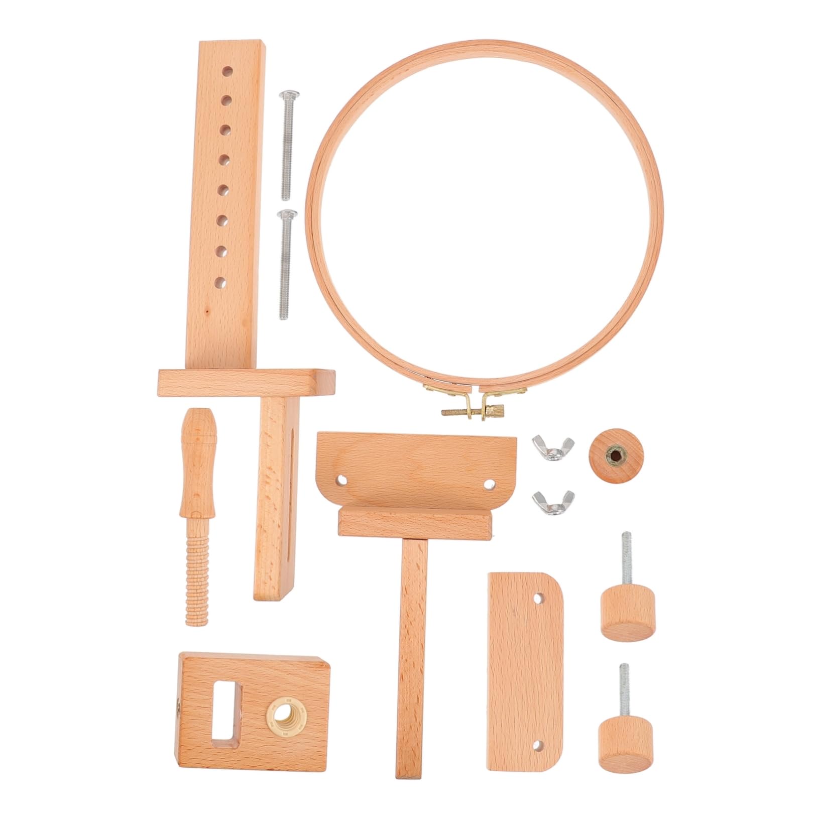 SHINEOFI 360 Soporte de bordado integrado herramienta de bastidor de bordado aros de madera para bordar ferramentas anillos bastidor de bordado redondo aros de punto de cruz