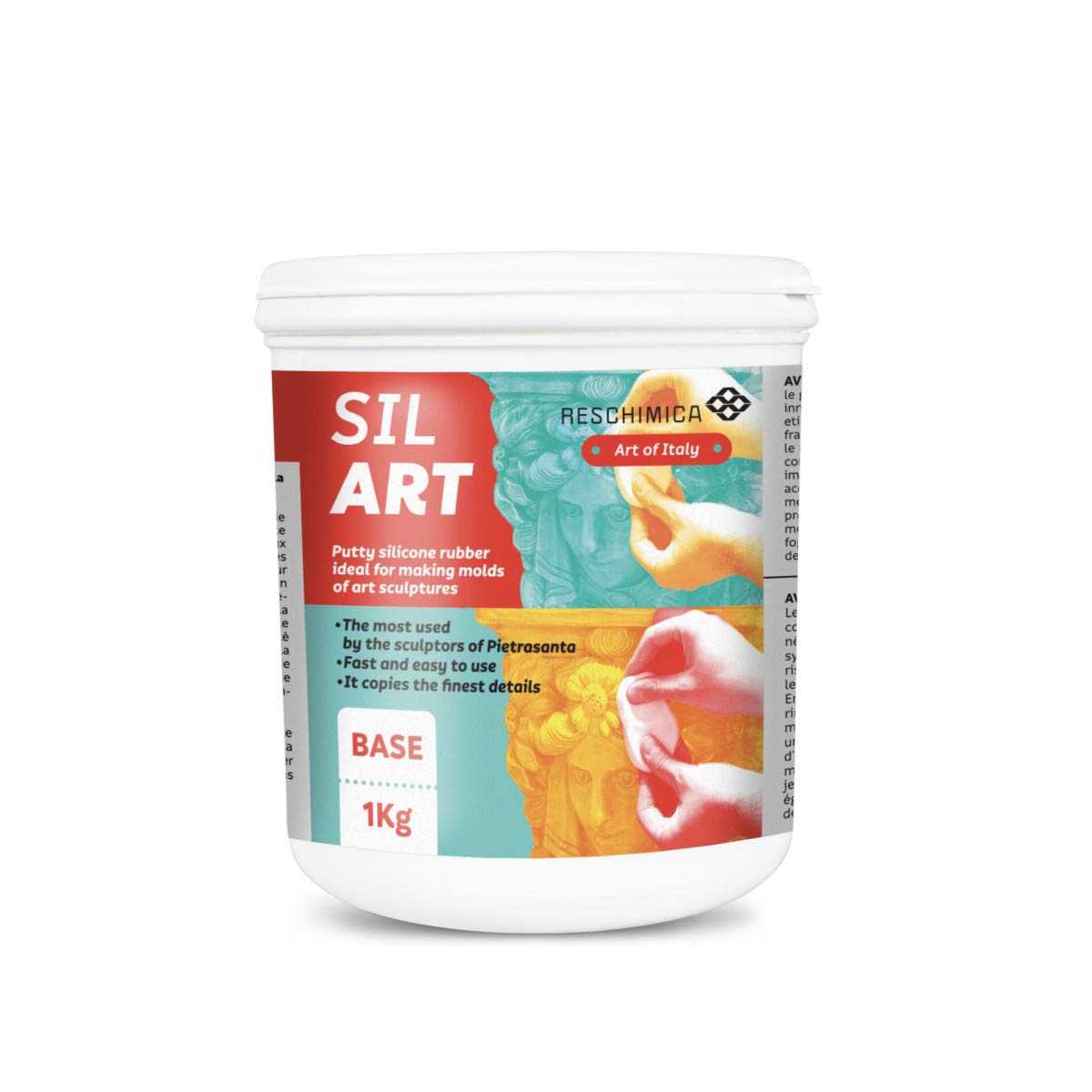 R Sculpt Silicone Rubber Paste for sculptors, Heat-Resistant, for Epoxy Resin, Casting Resin and Plaster (1 kg)