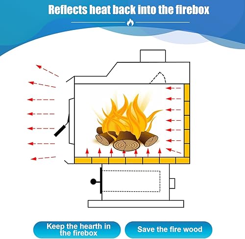 Miniatura 3 de Ladrillos de fuego, tamaño 9  x 4-12  x 2-12 , paquete de 3, ladrillos de fuego aislantes, ladrillos refractarios de 2.5 pulgadas de grosor de