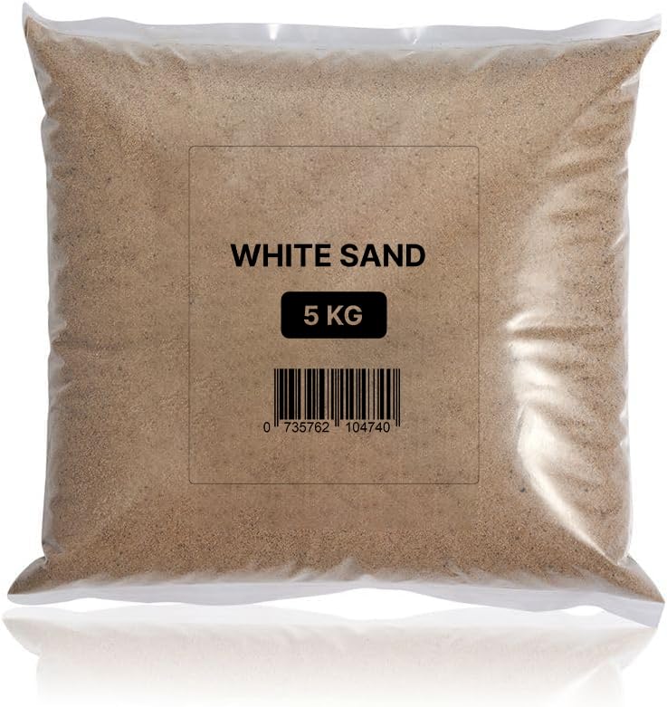 Biella Multi-Purpose Natural Sand - Ideal for Construction Flooring Plants and DIY Projects (WHITE SAND 5 KG)