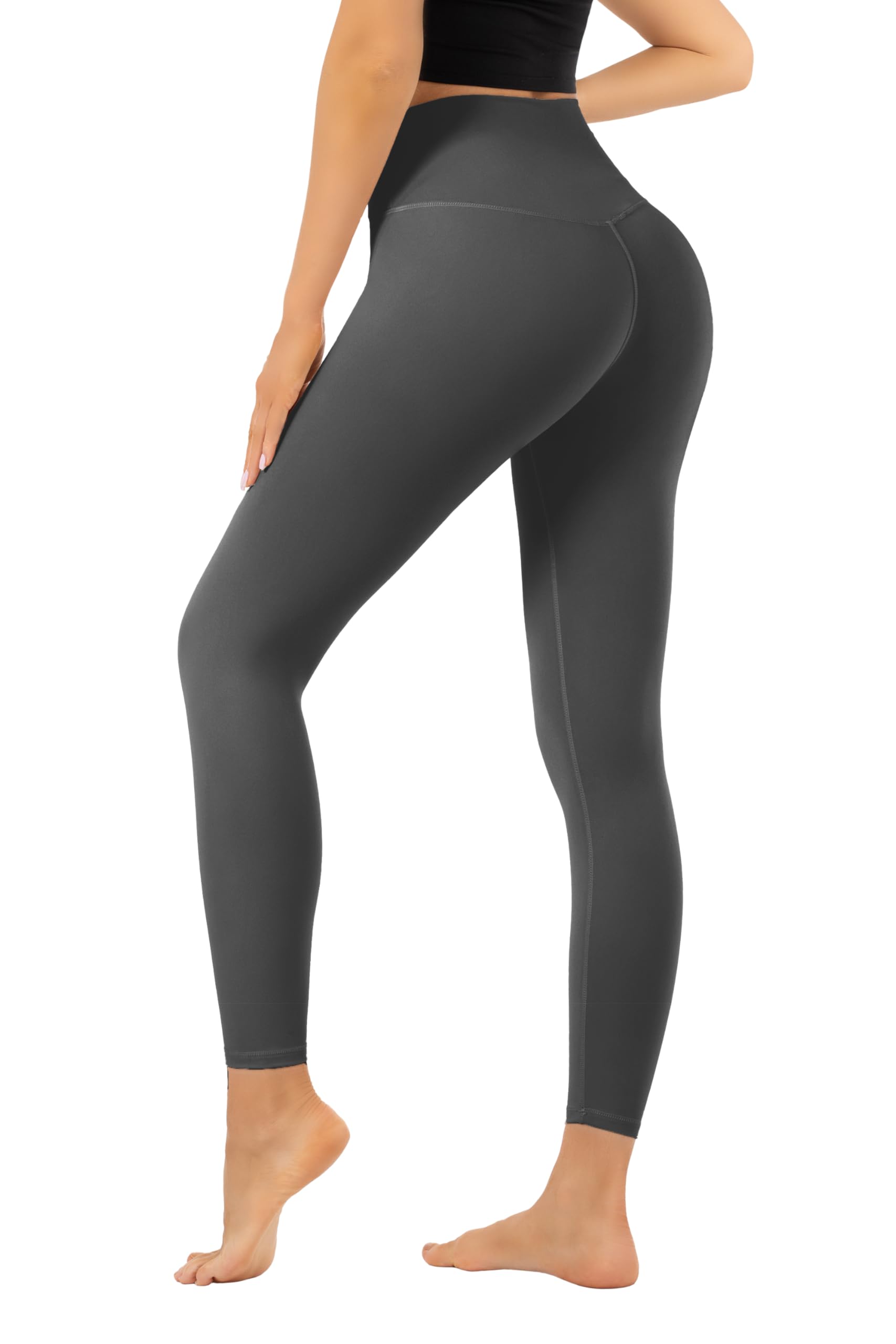 Leggings de cintura alta para mujer, control de abdomen, longitud completa, pantalones de yoga suaves para entrenamiento, atletismo, no se transparentan — view 11