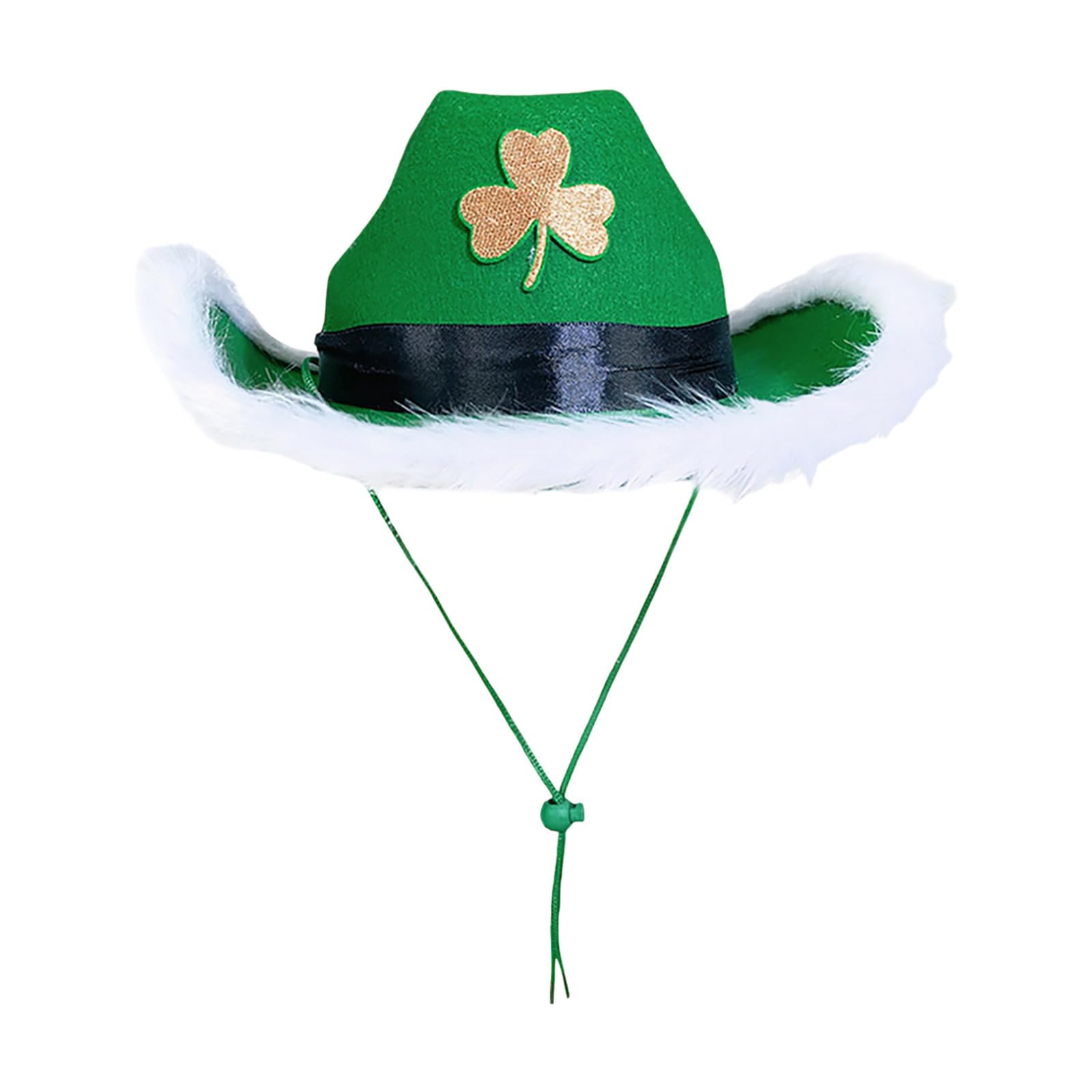 Adult Green Leprechaun Top Hat St Patrick's Day Accessories Novelty Hat Irish Gifts One Size Irish Fancy Dress Costume Accessory for Men and Women, Leprechaun Costume St Patricks Day Accessories