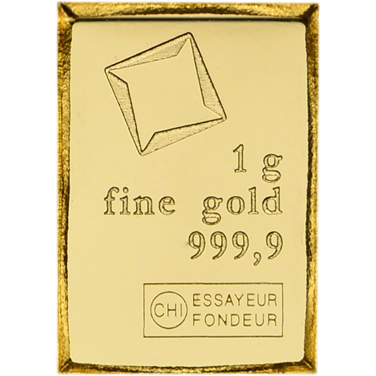 1 Gramm Goldbarren Valcambi Suisse in Münzdose + Echtheitszertifikat - Feingold 999.9/1000-1g Gold - Prägefrisch - LBMA