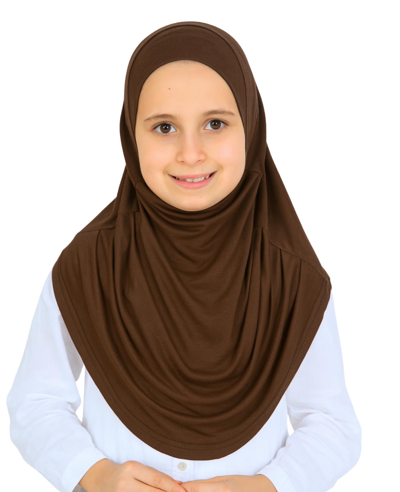 Prien Ready To Wear Hijab For Girls, Soft Viscose Muslim Scarf For Kids, Instant Islamic Clothing For Women For Ramadan, Eid