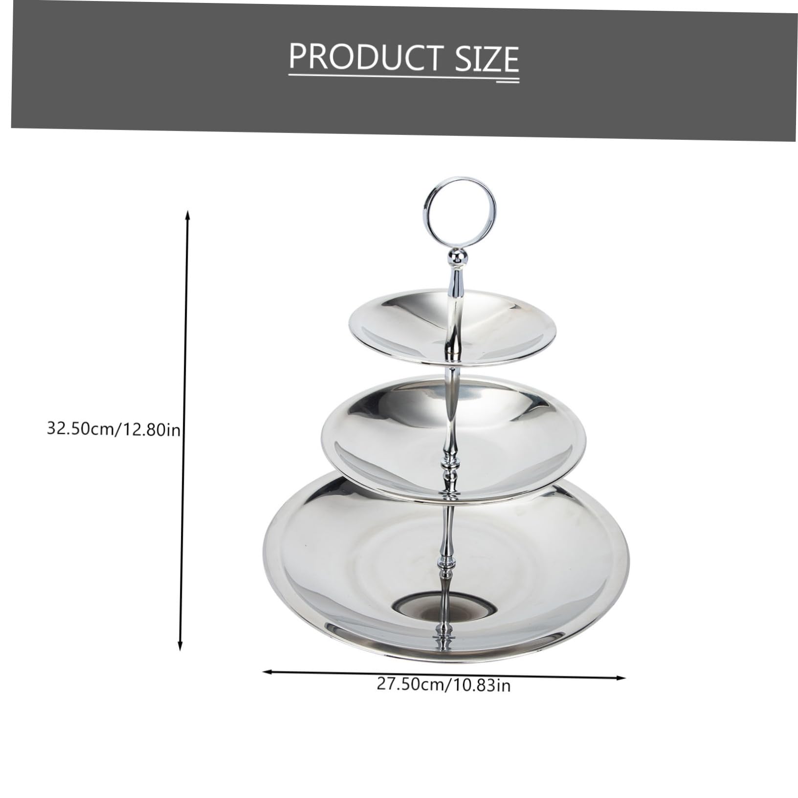 VALICLUD Multi Layer Fruit Tray Detachable Snack Stand for Desserts Tiered Display Holder for Fruits and Snacks Elegant Home Decor Present for Friends