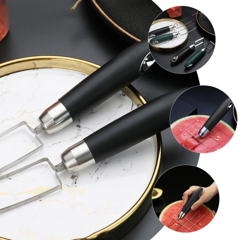 Alipis Fruit Cutter Watermelon Stainless Steel Slicer Melon Slicing Tool for Home