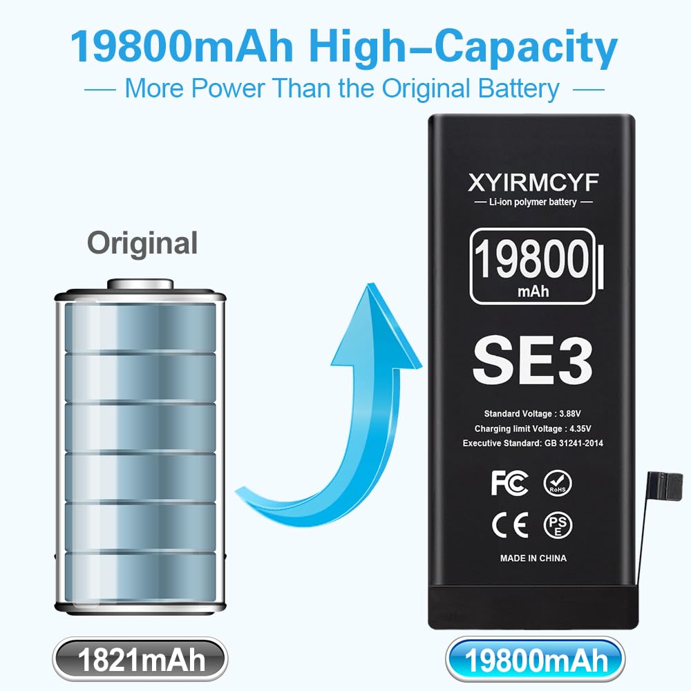 Amazon.com: XYIRMCYF 19800mAh Super Capacity Battery Compatible