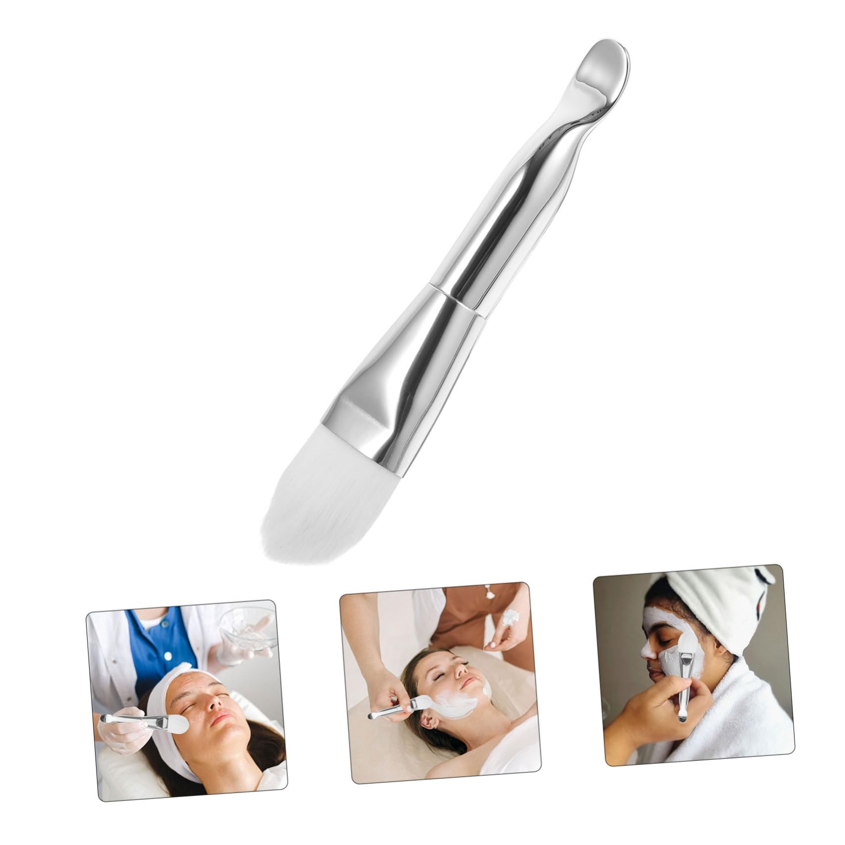 PLAFOPE Facial Mask Brush Applicator Mask Spoon for Soft Hair Brush Tool for Women