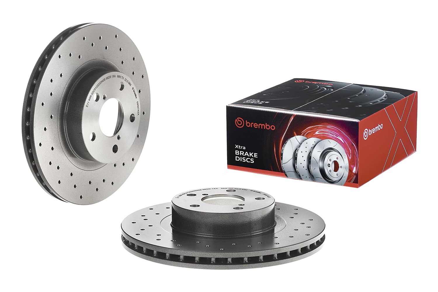 Amazon.com: Brembo 09.5674.2X Xtra UV Coated vented drilled