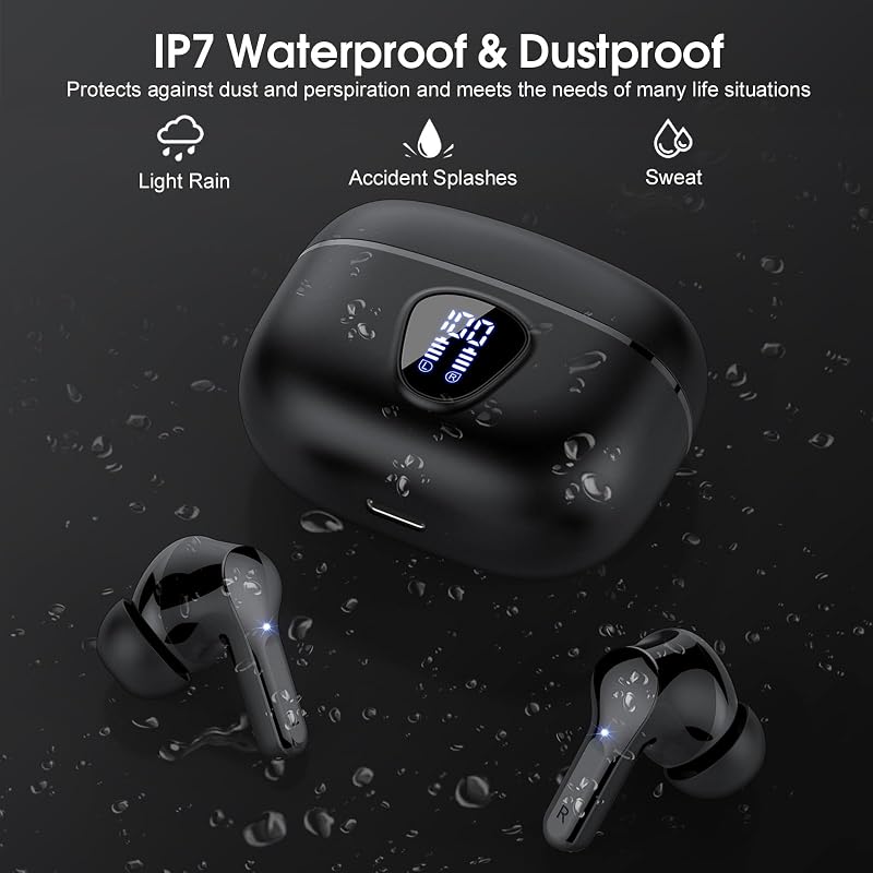 Wireless Earbuds, Bluetooth 5.4 Headphones HiFi Stereo, Bluetooth Earbuds image 6