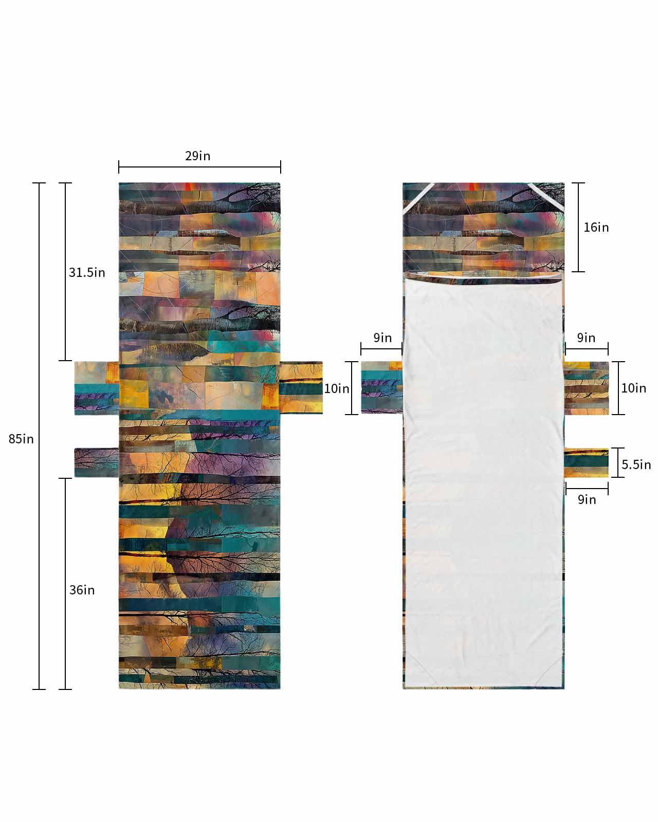 Abstract Oil Painting Beach Lounge Chair Towel Cover, Soft Chaise Lounge Towel with Side Pockets Patio Pool Chairs Cover for Beach/Pool Sunbathing 29x85 Modern Geometric Art Contemporary