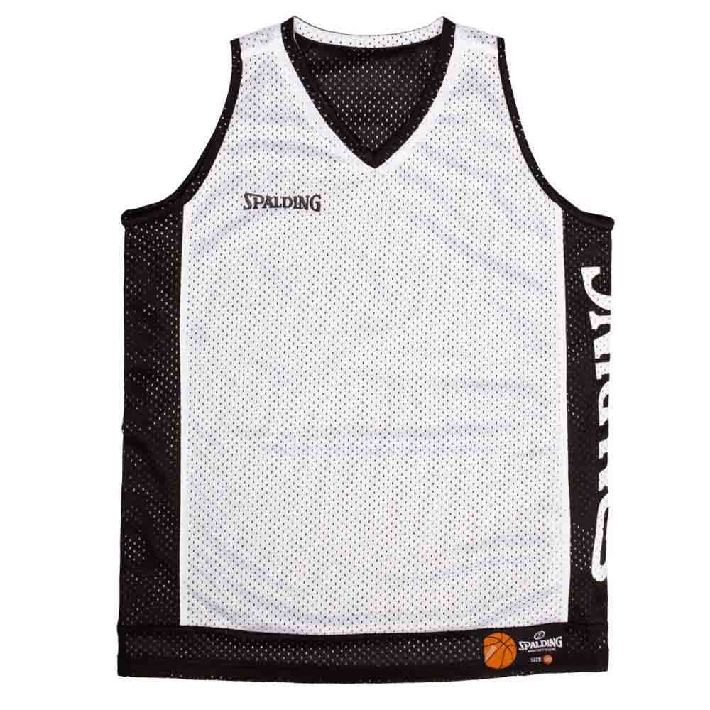 Spalding Herren Basketball Tank Top Schwarz Weiß M Mehrfarbiges Design Reversibel Ärmellos Lockere Passform Herbst/Winter