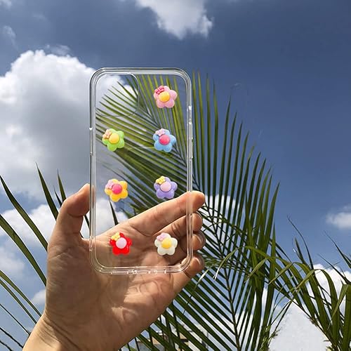 Miniatura 7 de YYMSEN 30 piezas de mini dijes en forma de hongo en rodajas de resina para álbum de recortes, manualidades, horquilla, teléfono, decoración para