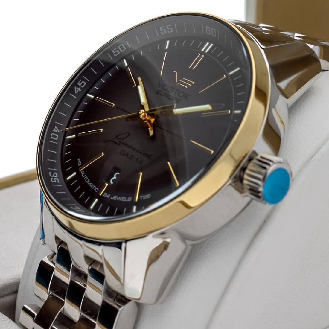Vostok Europe Reloj Analógico para Hombre de Automático con Correa en Cuero 565E593