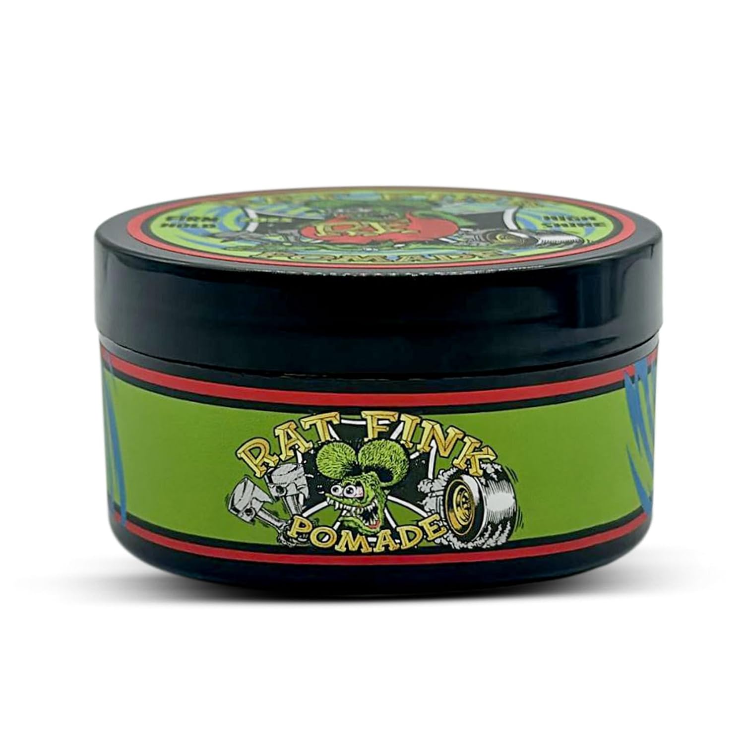 Rat Fink Pomade | Water Based | Strong Hold | High Shine | Enriched with Castor Oil and Coconut Oil | Summer Sea Breeze Scent, 4 oz.