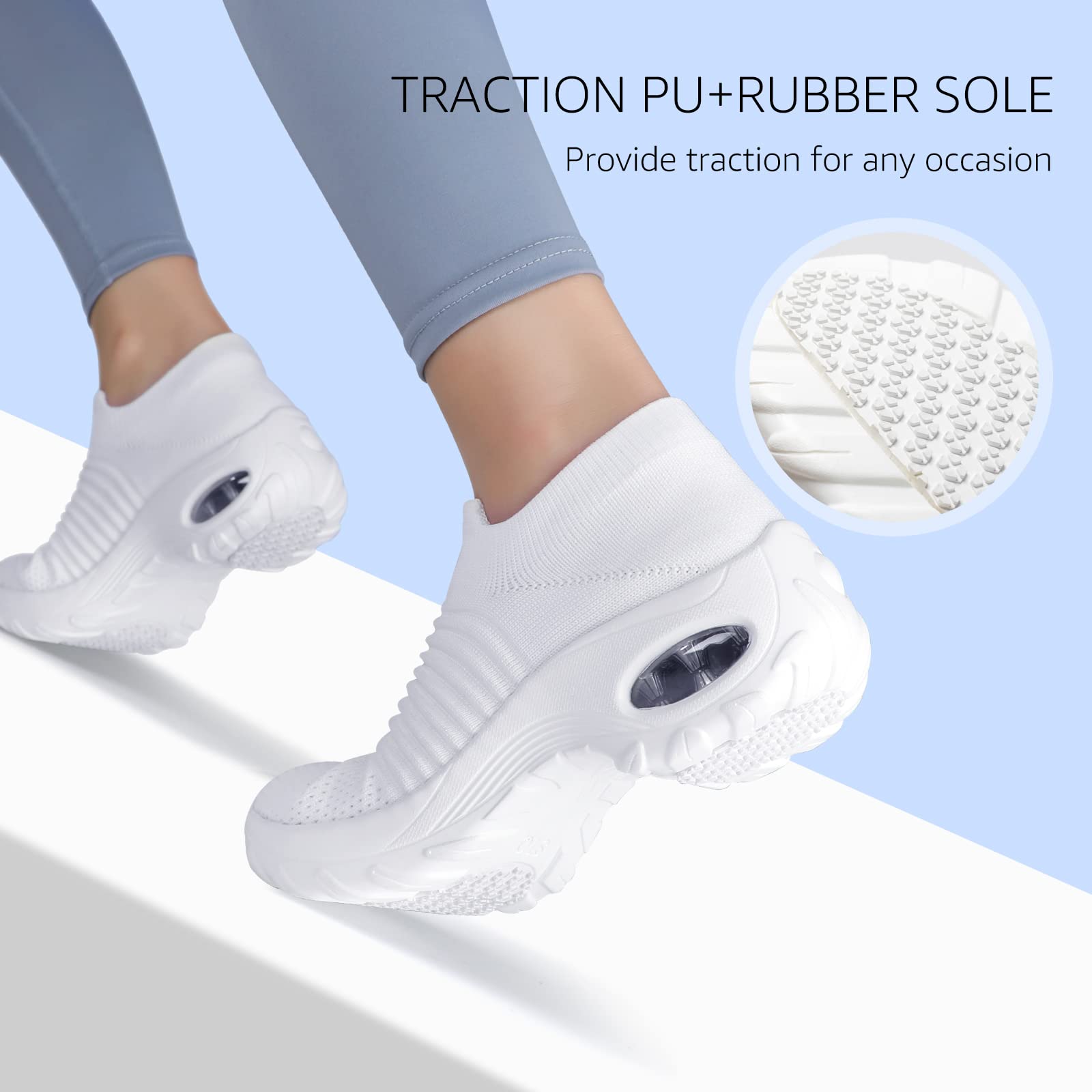 HKR Platform Sneakers Donna Leggero Casual Air Cuscino Scarpe da Ginnastica Outdoor