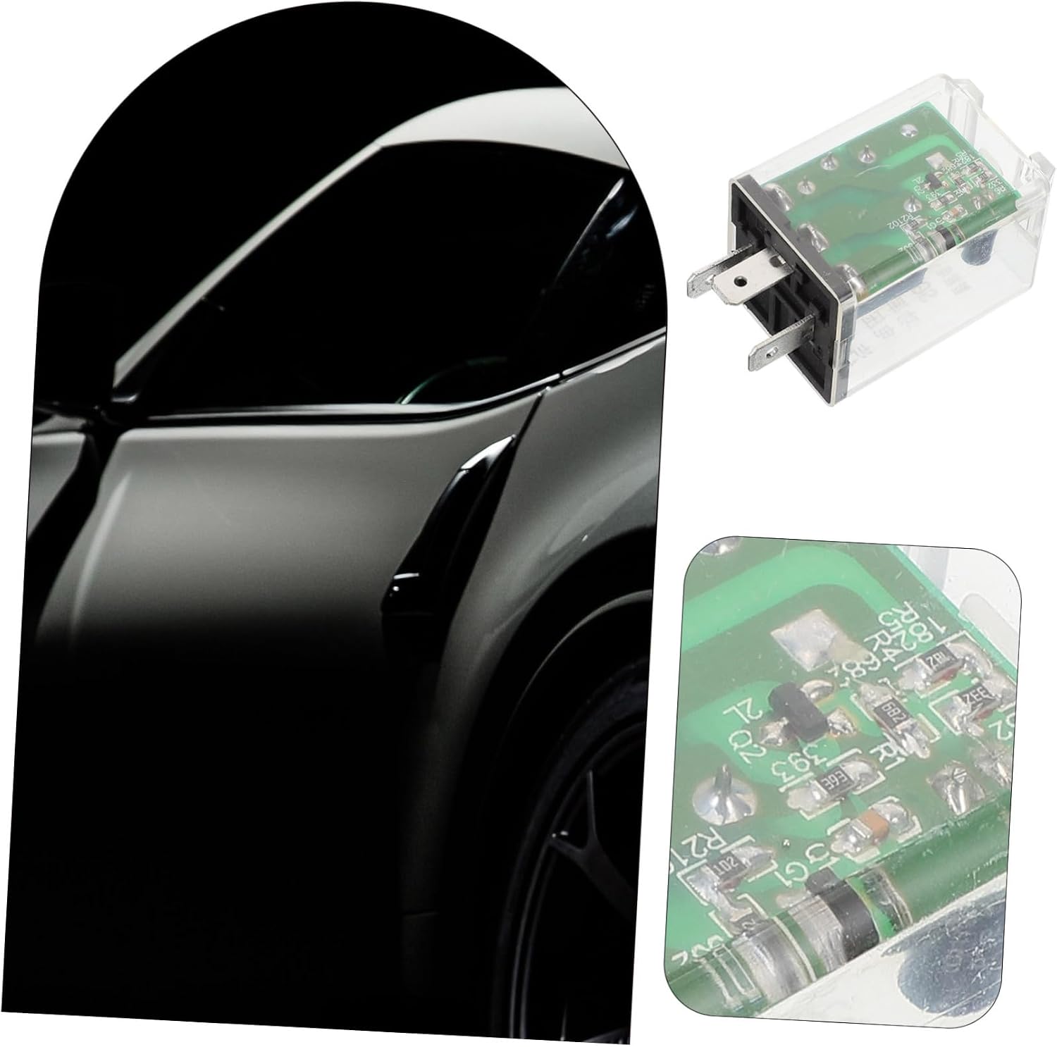 ABOOFAN 12v Automotive Led Flasher Relay Universal Fit for Car and Motorcycle Signal Flasher Replacement