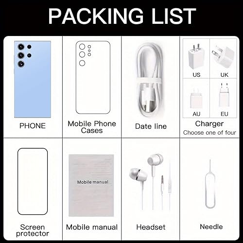 Miniatura 9 de Echoamo C24 Ultra Desbloqueado Teléfono 5G Dual SIM, 8GB+256GB Gran Almacenamiento Desbloqueado, Teléfono celular Android 14.0, 6800 mAh Batería