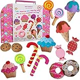 ARTIKA Sewing KIT for Kids, Yum-Yummy Kids Sewing kit ,The Most Wide-Ranging Children Sewing Kit, DIY Craft for Kids,Sewing Supplies, Booklet of Cutting Stencil Shapes for The First Step in Sewing.
