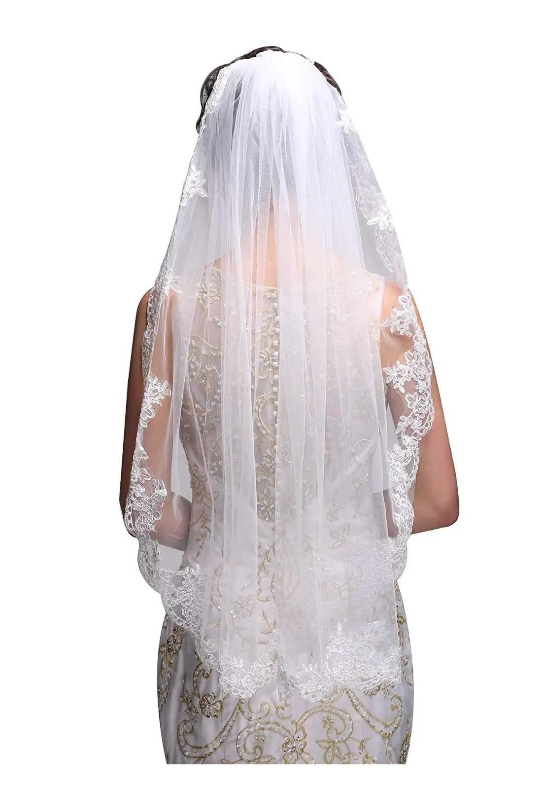 Velo Novia Velo de Novia Blanco Velo de Novia Corto Velo de Cabeza Accesorios de Boda