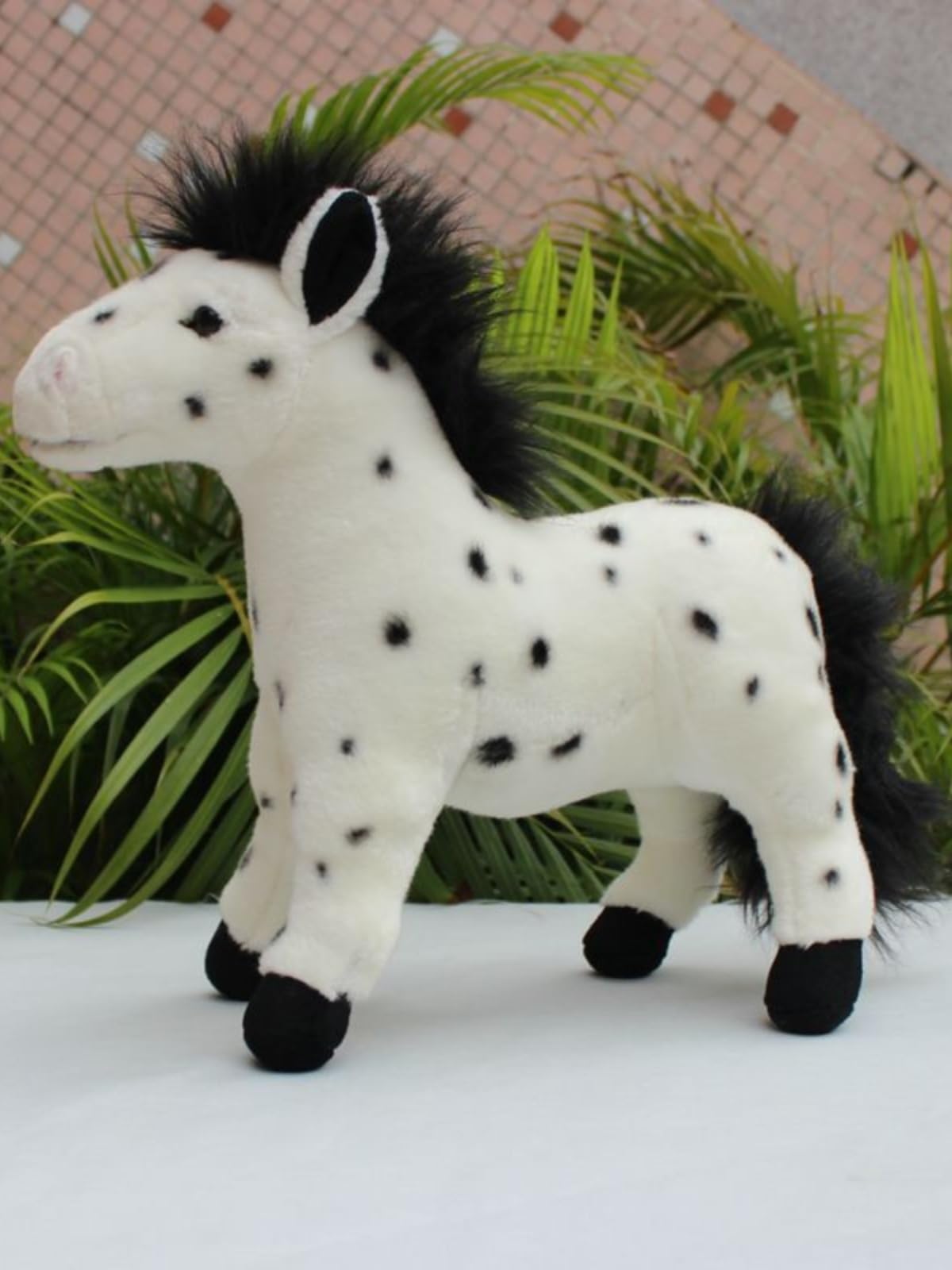 Simpatico peluche a forma di cavallo Appaloosa