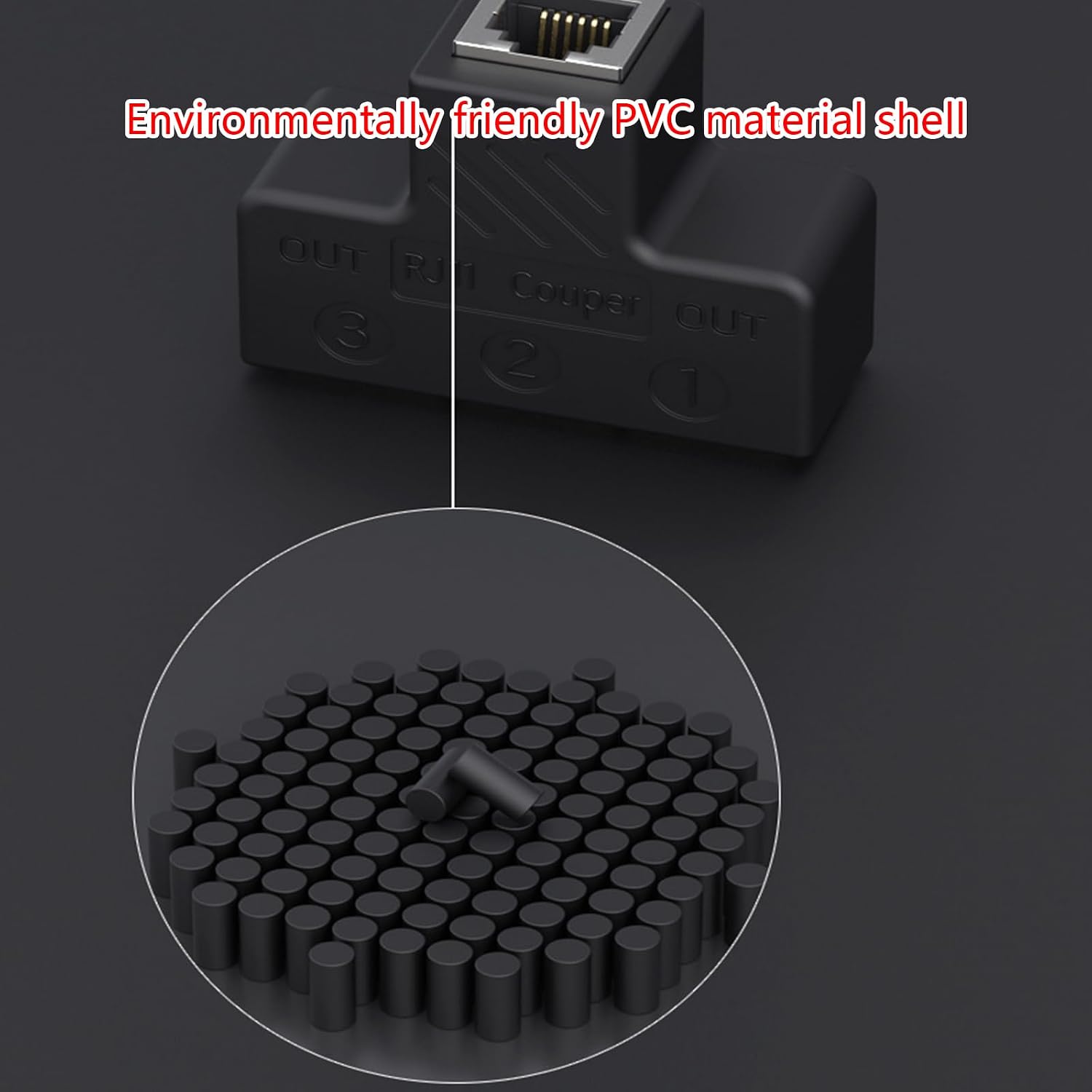 Telephone Splitter Adapter 3 Way/4Way Junction Box Lossless Transmission RJ11 6P6C Splitter Phone Line Splitters Telephone Splitter