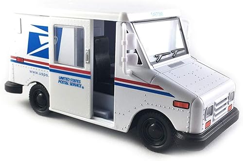 KiNSMART - Camión de correo postal de los Estados Unidos USPS 1987 Grumman LLV Escala 1:36 Die Cast Metal 5 Inch Model Toy Truck