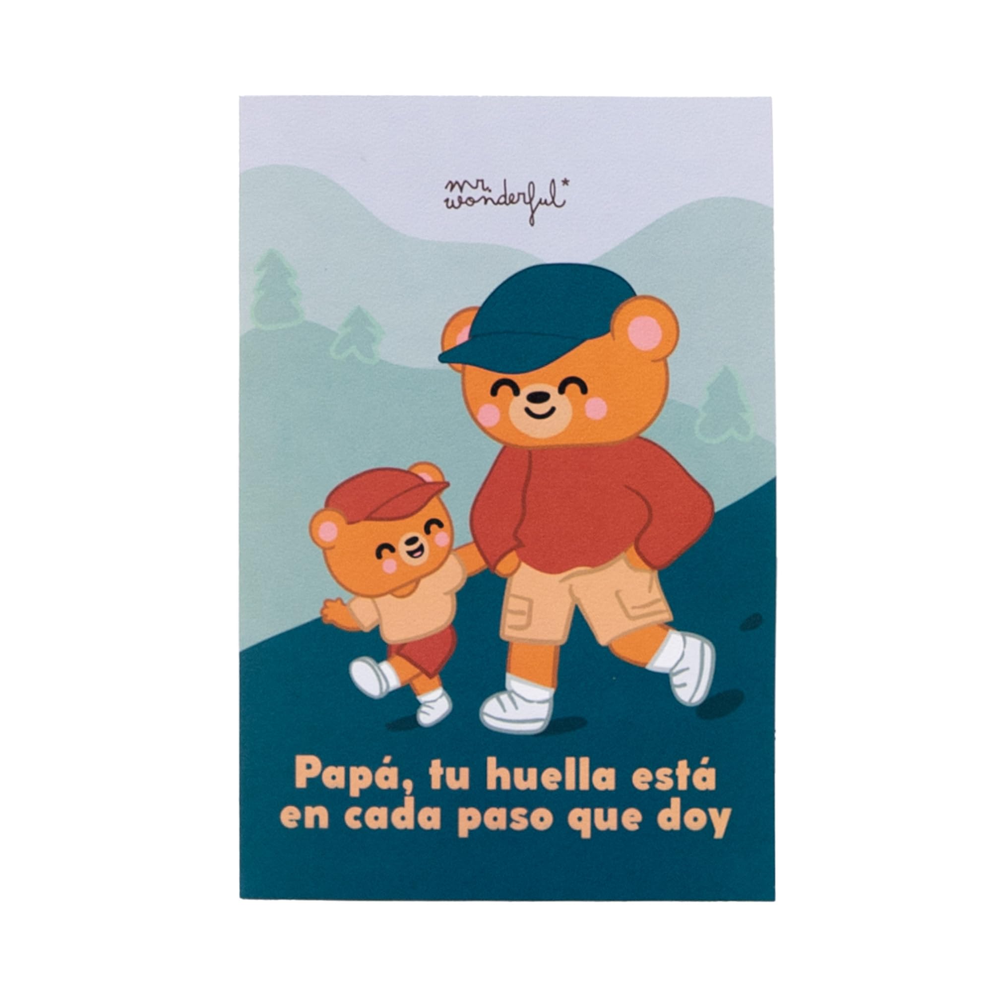 Mr. Wonderful Father's Day 3D Card - Dad, Your Footprint Is In Every Step I Take