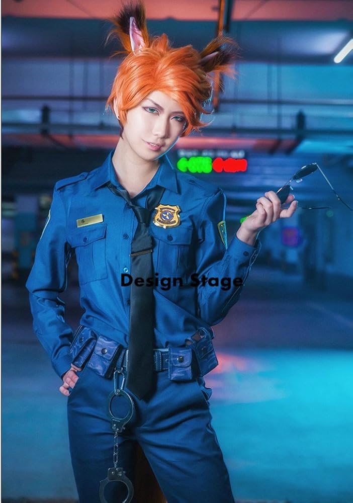 ズートピア｜ニック｜コスプレ｜警官衣装｜グッズ｜全セット｜ フルセット ディズニー ズートピア ジュディ・ホップス ニック