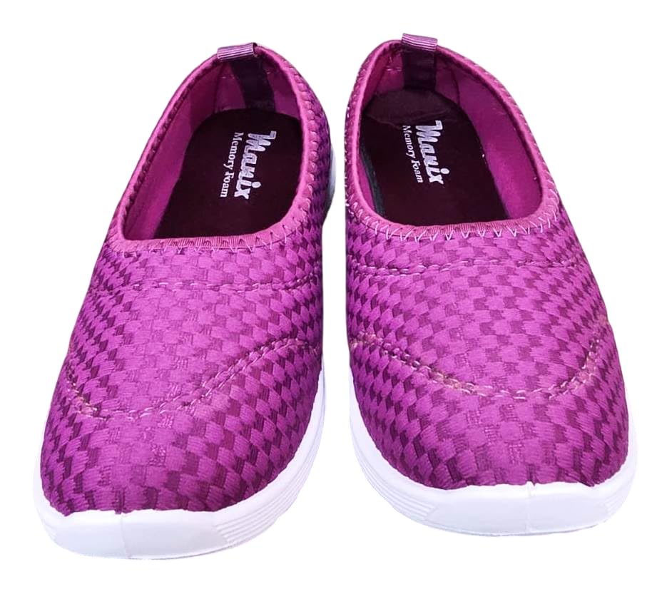 Lightweight Memory Foam Women's Shoes | Walking,Gym,Training,Running,Casual,Sports,Athletics | Stylish,Flexible,Comfortable | Slip-On,Loafers,Sneaker for Ladies & Girls Ruby 3 Onion-image-33