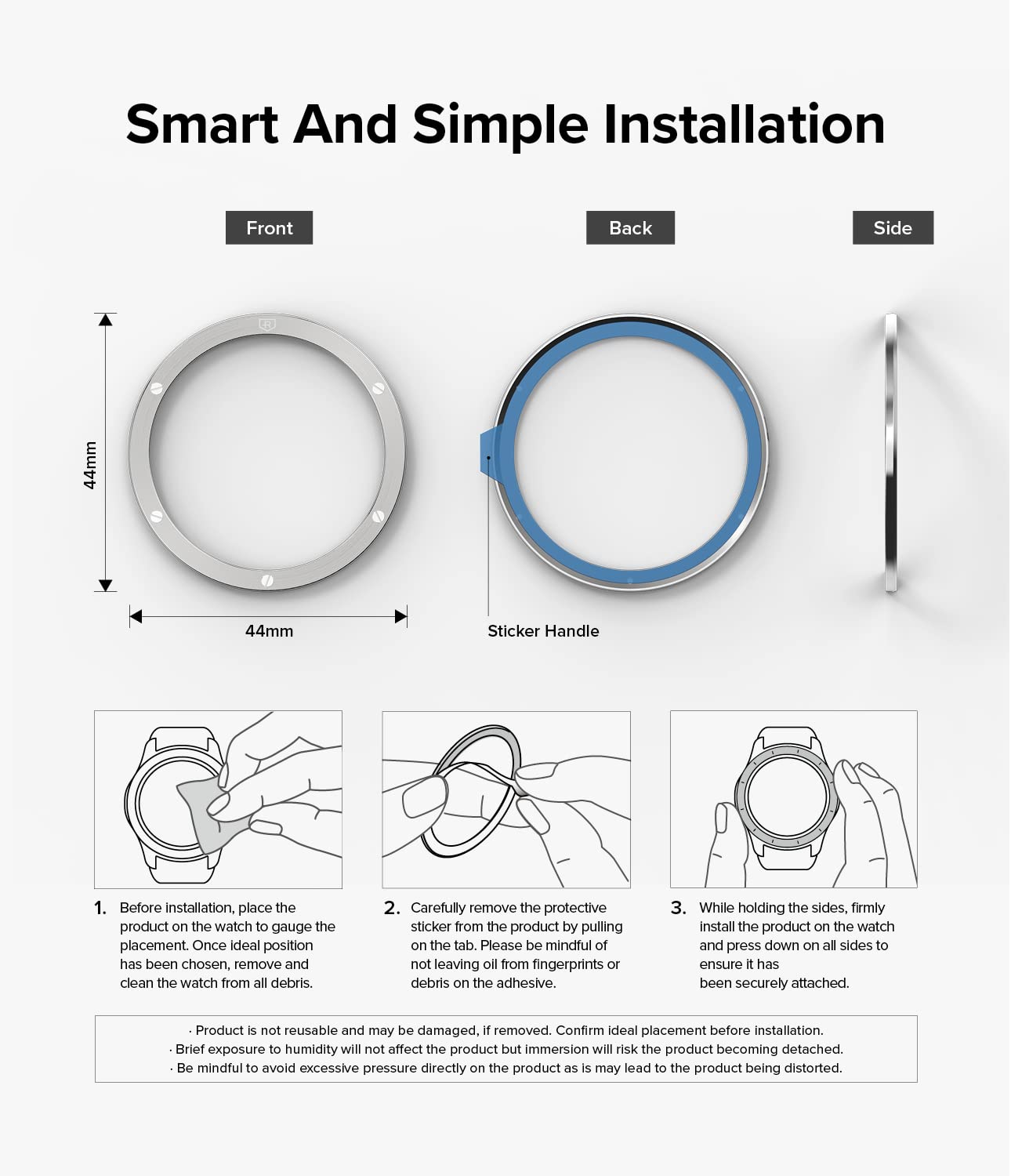 Ringke FR VAR Bezel Styling compatibile con Samsung Galaxy Watch 4 44 mm