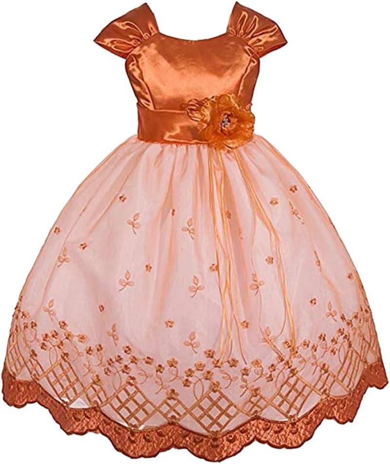 Big-Girls' Flower Girl Communion Pageant Easter Party Dress