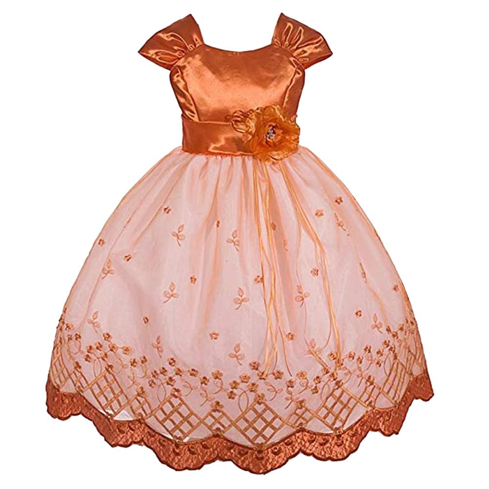 Big-Girls' Flower Girl Communion Pageant Easter Party Dress