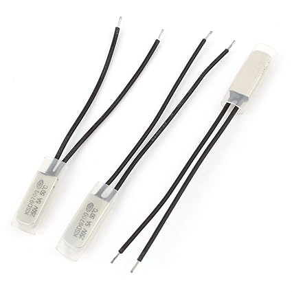uxcell 3 Pcs KSD9700 50 Celsius Normal Open Bimetal Thermostat Switch