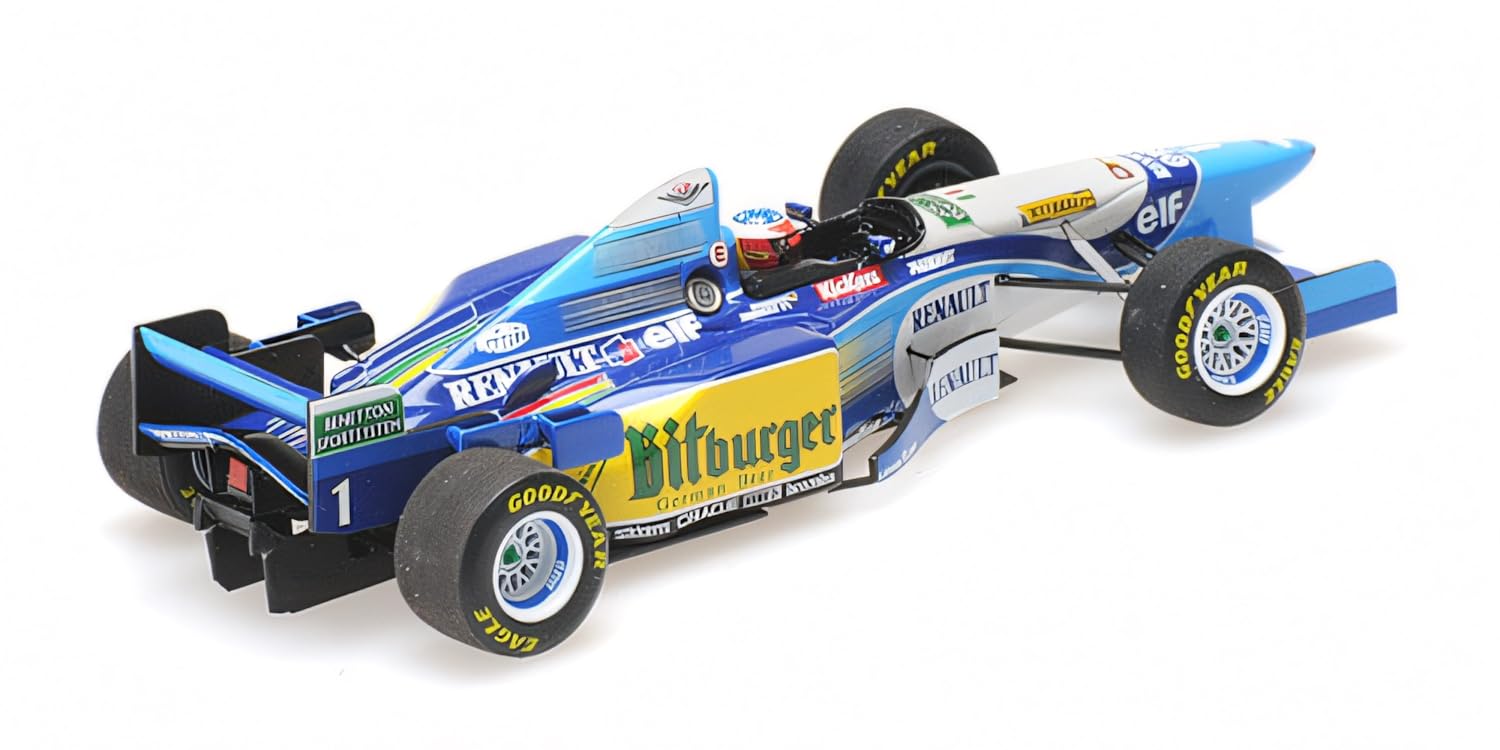 Minichamps 517951501 1:43 Benetton Renault B195-Michael Schumacher-Vincitore Pacific GP 1995-Campione del Mondo in Miniatura, Multicolore