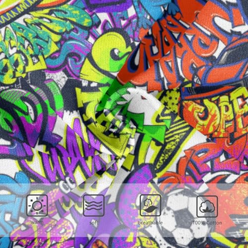 Boys' Exclusive Briefs Toddler Underwear 95% Combed Cotton Boxerbriefs 2T Vivid Graffiti - Style Pattern 903