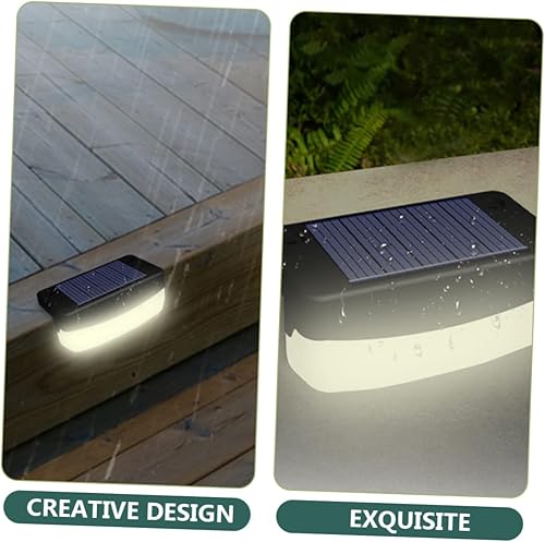 Miniatura 7 de Uonlytech Lámparas solares de escalera 2 unids luces solares al aire libre luz- luz solar polisilicio luces de paso solares