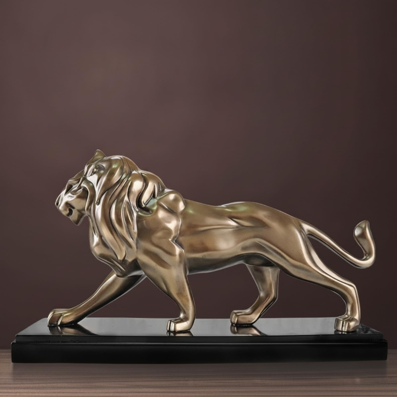 F Fityle Estatua de Caballo de Bronce Estatua Escultura Figura Ornamento Artística con Base Elegante para Colocación Estable Adecuada para Mesa de Oficina Librería Entrada